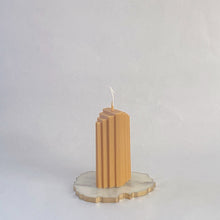 Load image into Gallery viewer, Staggered Pillar Candle, Toffee
