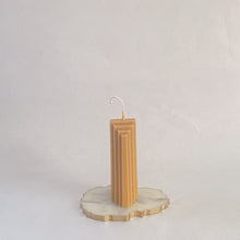 Load image into Gallery viewer, Staggered Pillar Candle, Toffee

