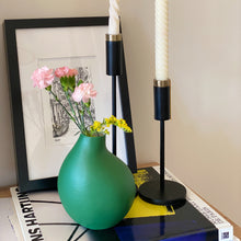 Load image into Gallery viewer, Handmade Bone China Vase, Emerald Green
