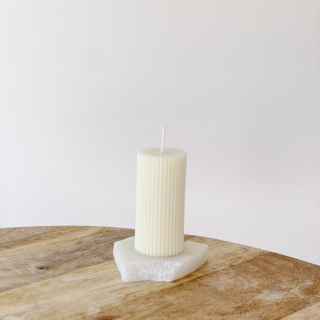 Ribbed Column Candle