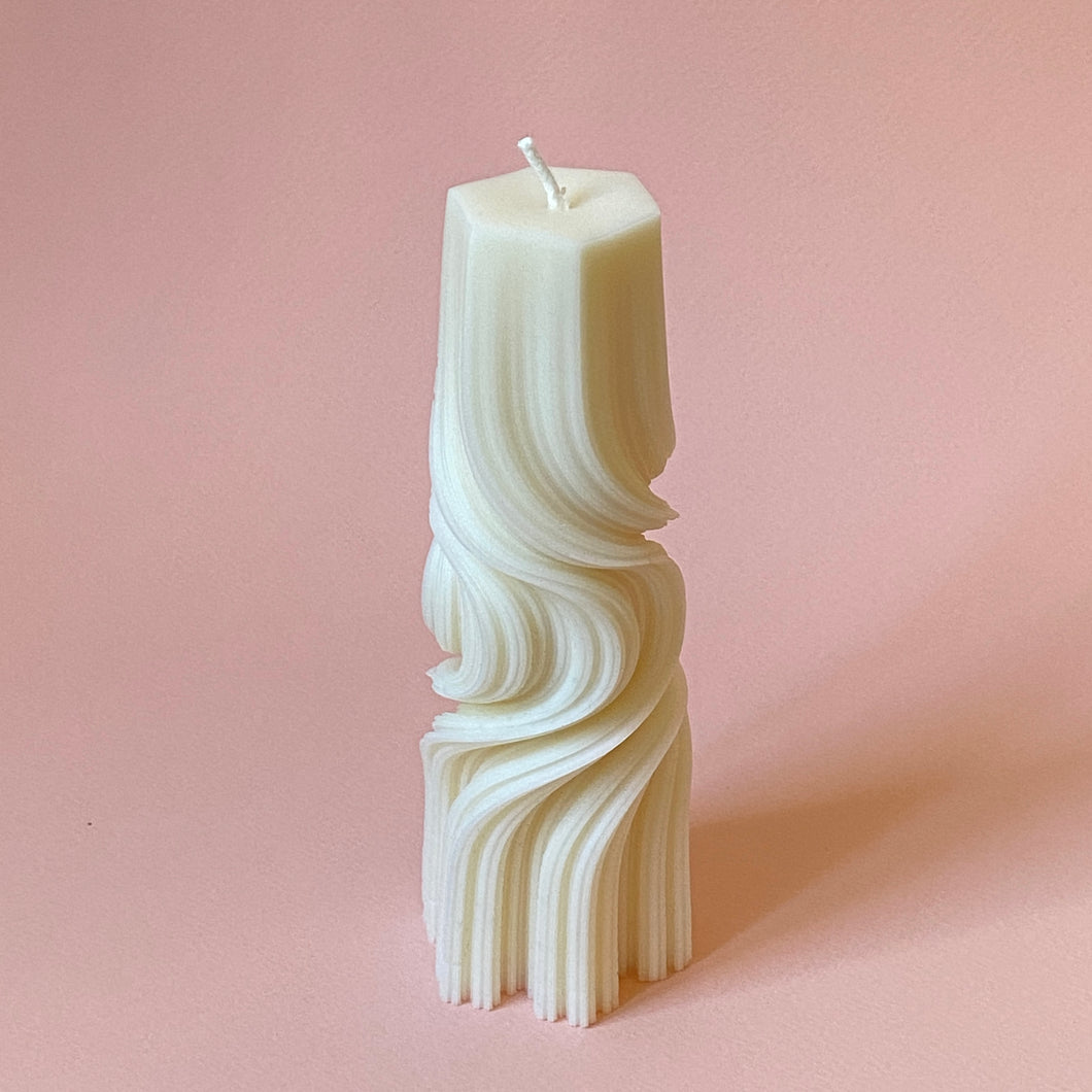 Swirl Tower Candle