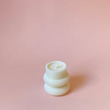 Load image into Gallery viewer, Ribbed Mini Tower Candle

