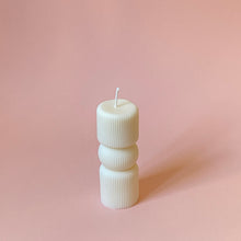 Load image into Gallery viewer, Ribbed Sculptural Candle, small
