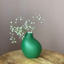 Load image into Gallery viewer, Handmade Bone China Vase, Emerald Green
